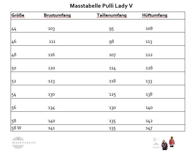 Basic-Pulli 'V-NECK' Schnittmuster+Nähanleitung Gr. 44 - 58 | BU 103-141 : - Sewando