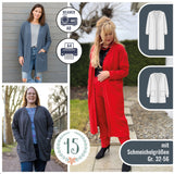 Schnittmuster Oversize Cardigan WEICH & WARM Gr. 34-54 Schmeichelgrößen