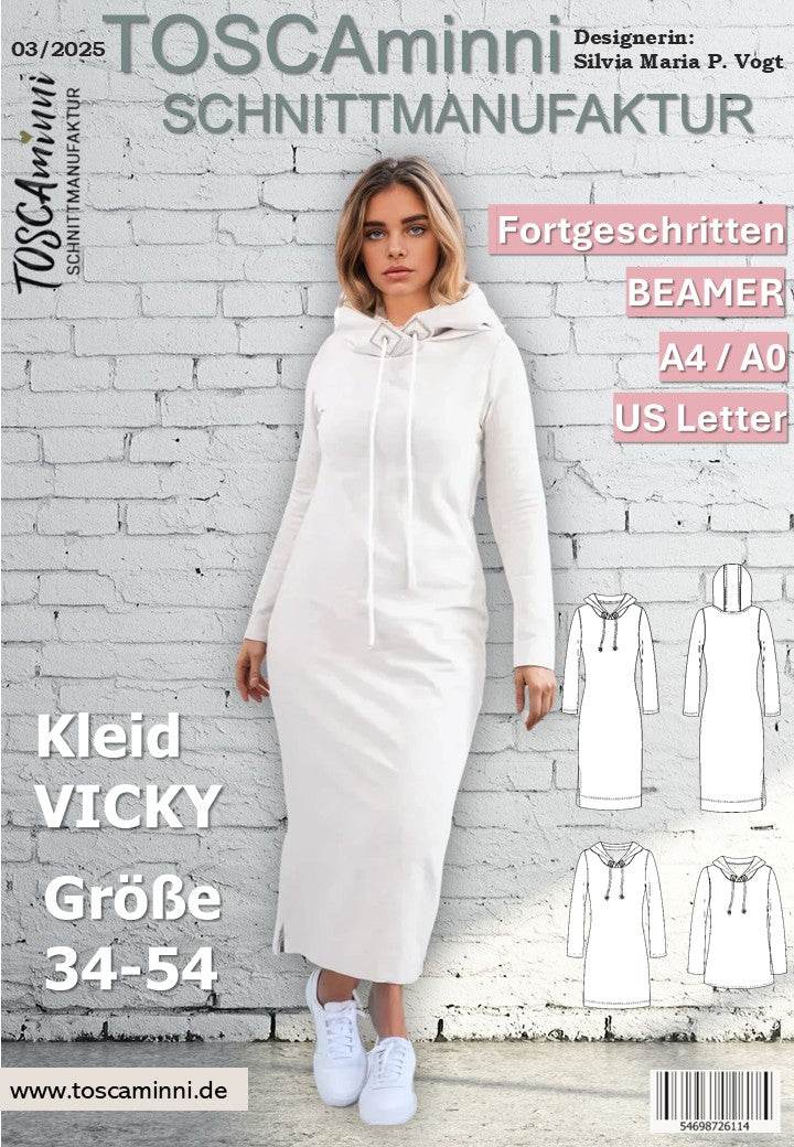 Schnittmuster Damen Kleid Vicky Gr. 34-54 A4 / Großformat - Sewando