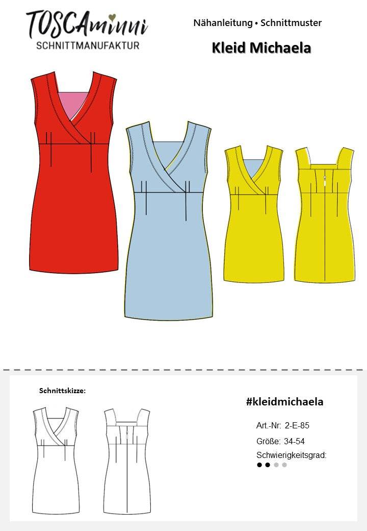 Schnittmuster Damen Kleid Michaela Gr. 34-54 - Sewando
