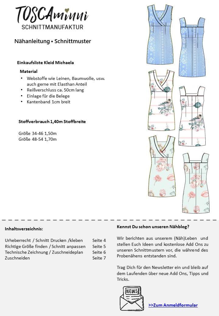 Schnittmuster Damen Kleid Michaela Gr. 34-54 - Sewando