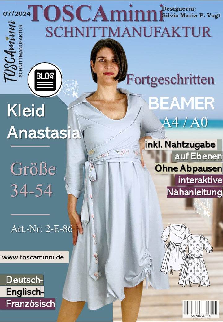 Schnittmuster Damen Kleid Anastasia Gr. 34-54 - Sewando