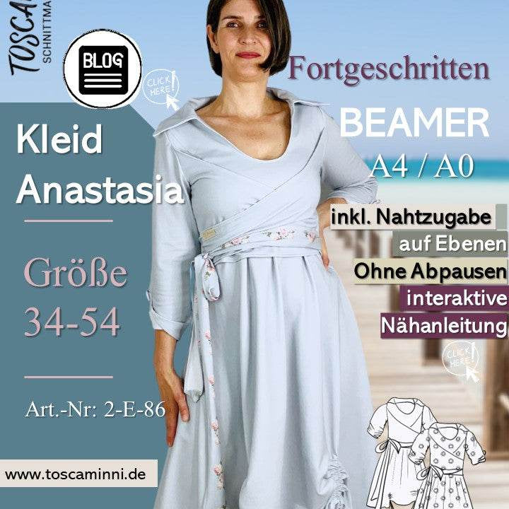 Schnittmuster Damen Kleid Anastasia Gr. 34-54 - Sewando