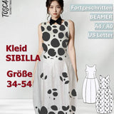 Schnittmuster Damen Kleid Sibilla Gr. 34-54 - Sewando