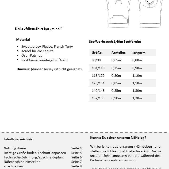 Schnittmuster Kinder Pullunder Lya Gr. 80-158 - Sewando