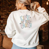 Plotterdatei Life of the Party – Buntes Schriftzug Design für Shirts, Partydeko & DIY Projekte - Sewando