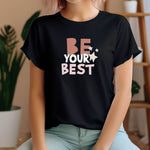 Plotterdatei „Be Your Best“ – Motivierende Retro-Datei mit Sternen - Sewando