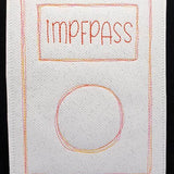 Stickdatei - SCRIBBLE Impfpass - Hüllen (6 Motive) - Sewando