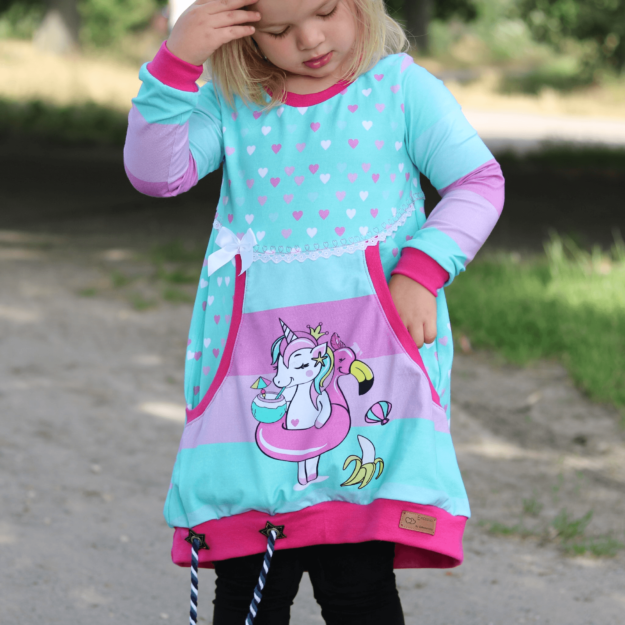 Schnittmuster Zuckerwatte - Kleid für Kinder Größe 56-164 - Sewando