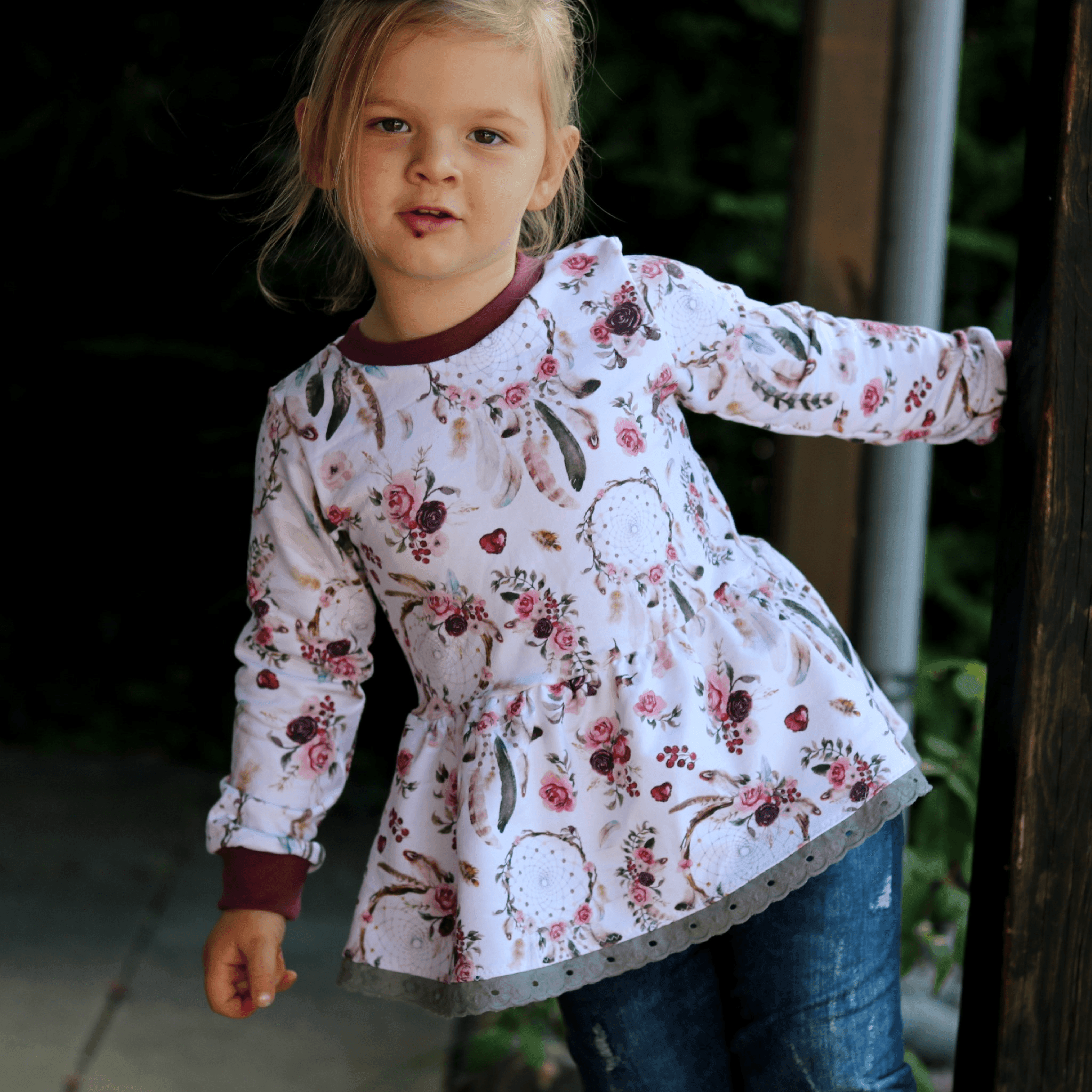 Schnittmuster Herbstzauber Kleid/ Tunika/ Schößchenshirt Größe 56-164 - Sewando