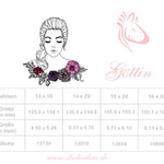 Doodle Frau Stickdatei – stille Anmut mit floraler Eleganz für deine Stickmaschine - Sewando
