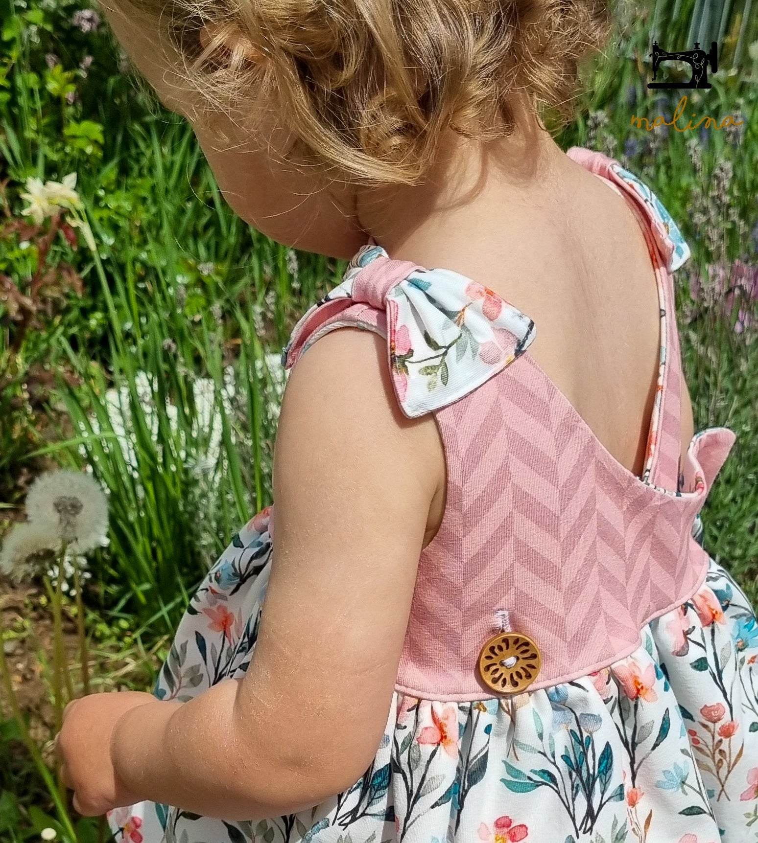 Schnittmuster Kleid Elisa Sommerkleid Stufenkleid Gr. 86-140 - Sewando