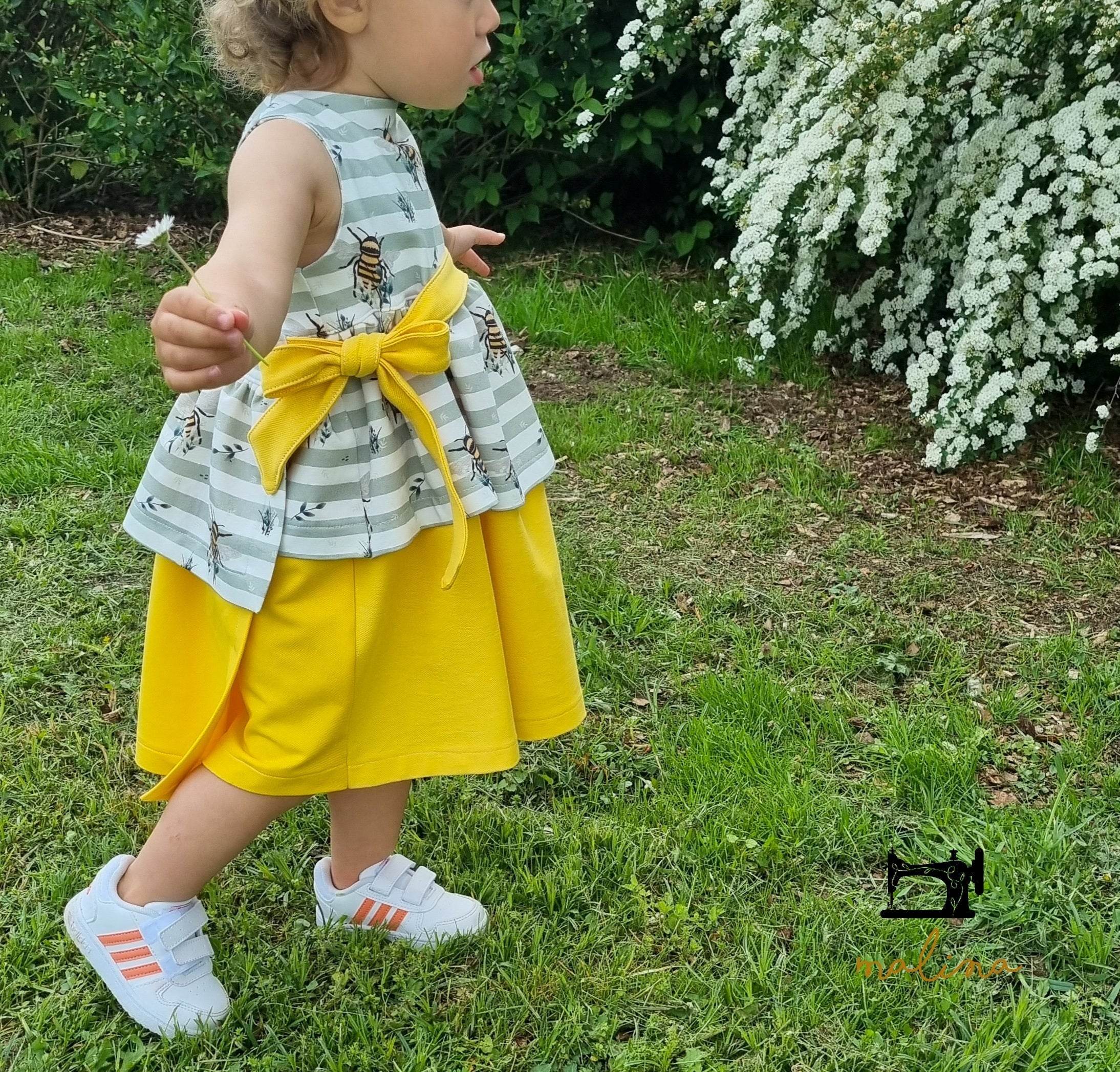 Schnittmuster Kleid Elisa Sommerkleid Stufenkleid Gr. 86-140 - Sewando