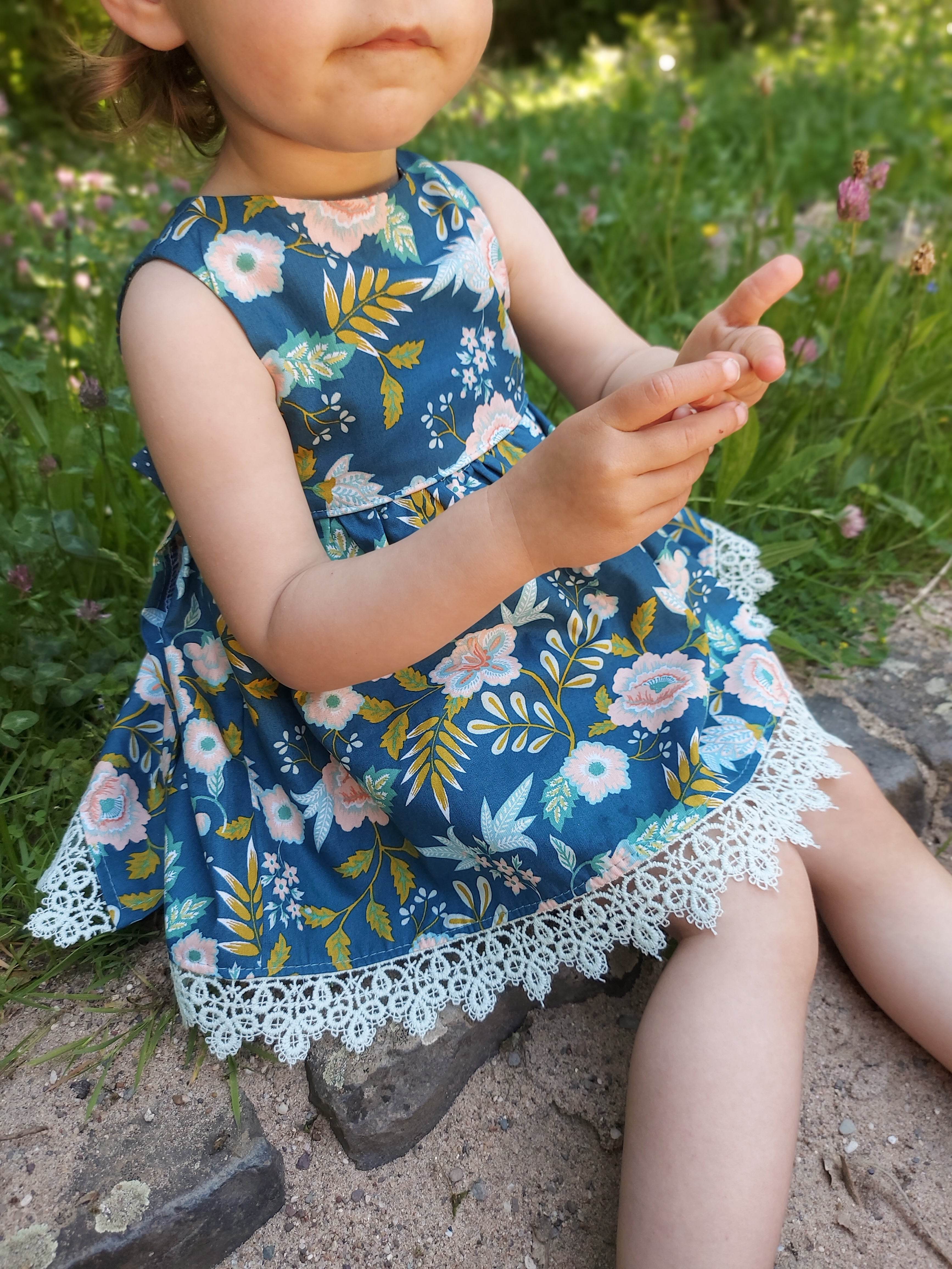 Schnittmuster Kleid Elisa Sommerkleid Stufenkleid Gr. 86-140 - Sewando
