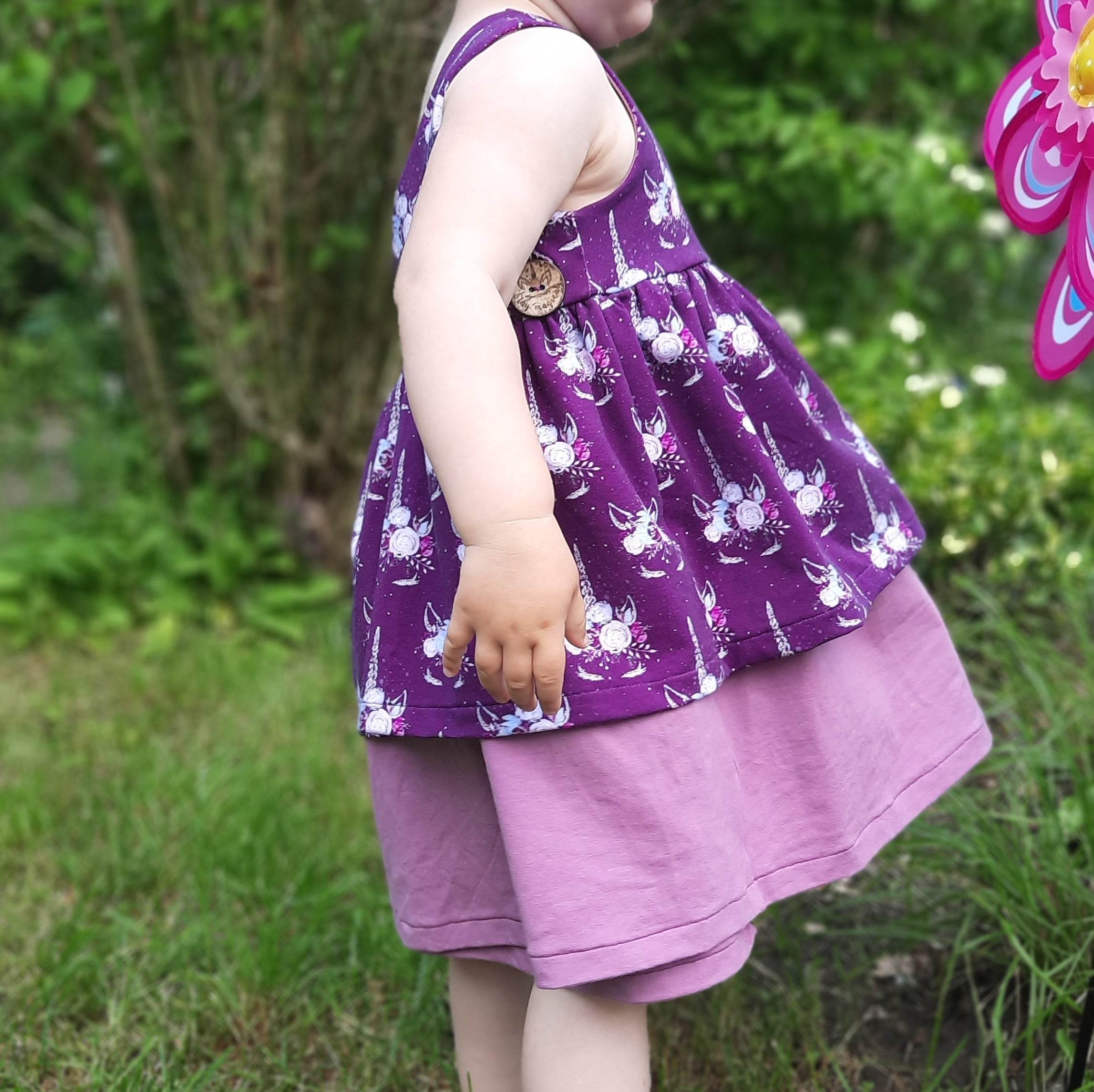 Schnittmuster Kleid Elisa Sommerkleid Stufenkleid Gr. 86-140 - Sewando