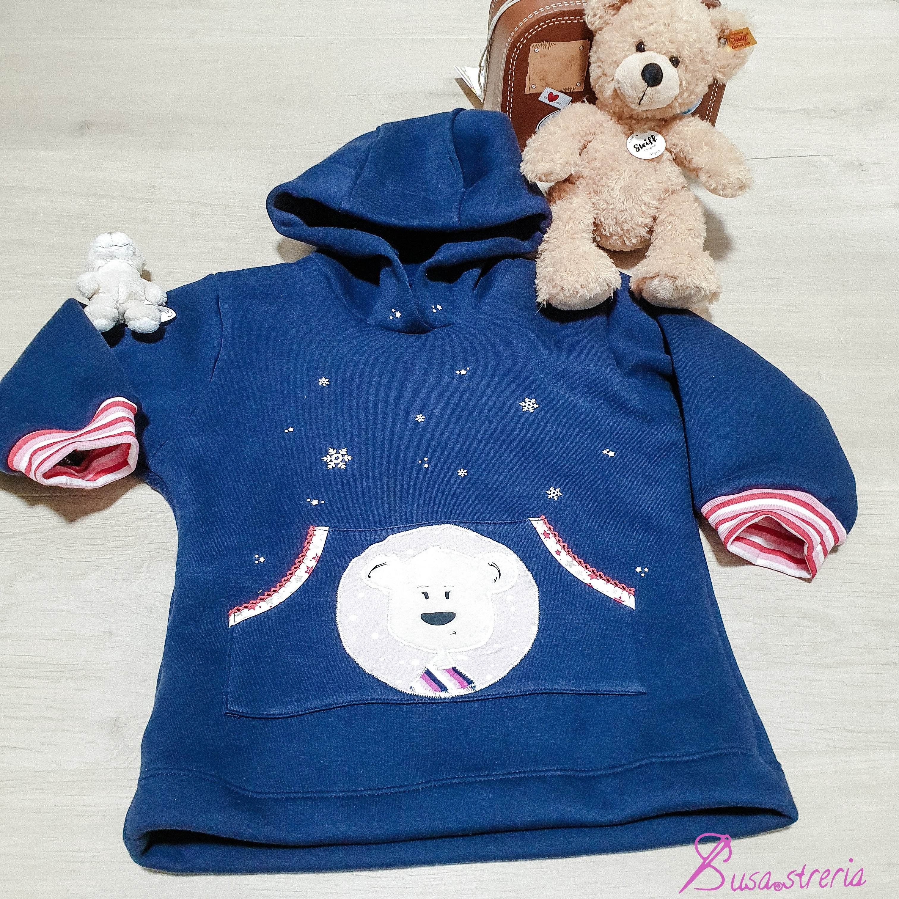 Schnittmuster Kinderhoodie Inga + Immo Gr. 62-158 - Sewando