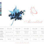 Ahornblatt Stickdatei – zauberhafte Natur für kreative Projekte - Sewando