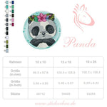 Panda Stickdatei – niedliches Tiermotiv für Kleidung & Kinderzimmer - Sewando