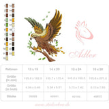 Adler Stickdatei – Majestätischer Greifvogel für deine Stickmaschine - Sewando