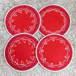 4x Stickdatei Schiffe ITH Untersetzer - Sewando