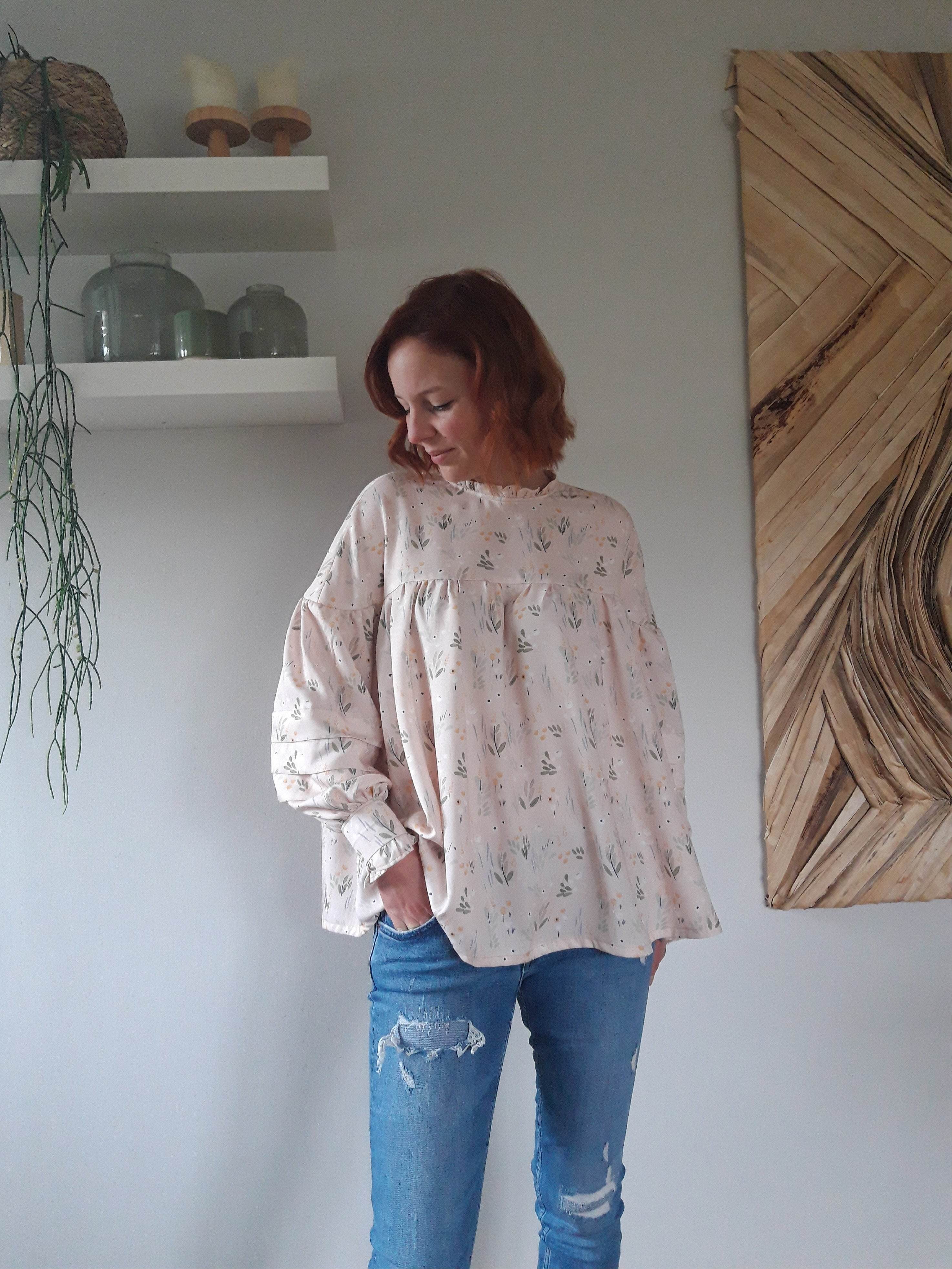 Schnittmuster Bluse Bernice Größen 34–50 - Sewando