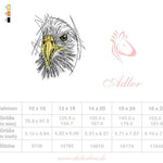 Adler Stickdatei – kraftvolles Motiv für Mut & Charakterstärke - Sewando
