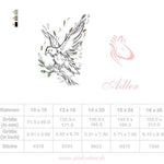 Adler Stickdatei – filigranes Naturmotiv für kreative Projekte - Sewando