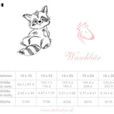 Waschbär Stickdatei – charmantes Doodle-Motiv für Kinder & Kleidung - Sewando