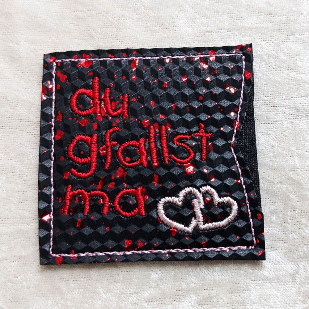 10x Stickdatei Liebe im Dialekt ITH Schokohüllen - Sewando