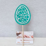 6x Stickdatei "Deko Ei" ITH mit Applikation