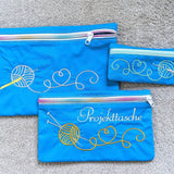 3x Stickdatei Projekttasche Stricken - Sewando