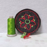 6x Stickdatei "Bundle Blume Lisa" ITH und Satinstick
