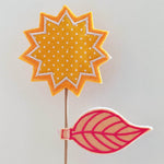 6x Stickdatei Deko Sonne ITH mit Applikation - Sewando
