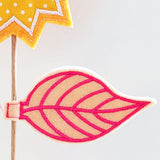 6x Stickdatei "Blatt" ITH Blätter für Blumenpieker