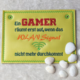 3x Stickdatei "Gamer WLan" ITH Schild