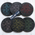 7x Stickdatei Quadrate Redwork - Sewando
