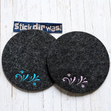 3x Stickdatei "Miniranke Sterne" in Satinstick