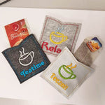 9x Stickdatei Teebeutelhülle Tasse - Sewando