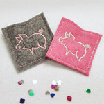 12x Stickdatei Glücksminis ITH und Satinstick - Sewando