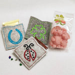12x Stickdatei Glücksminis ITH und Satinstick - Sewando