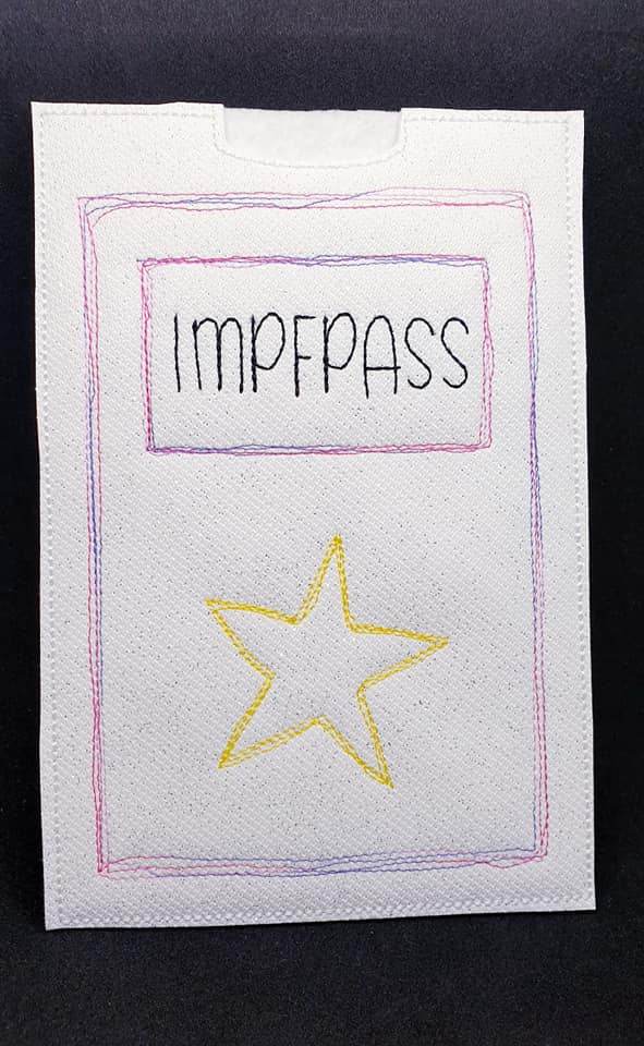 Stickdatei - SCRIBBLE Impfpass - Hüllen (6 Motive) - Sewando