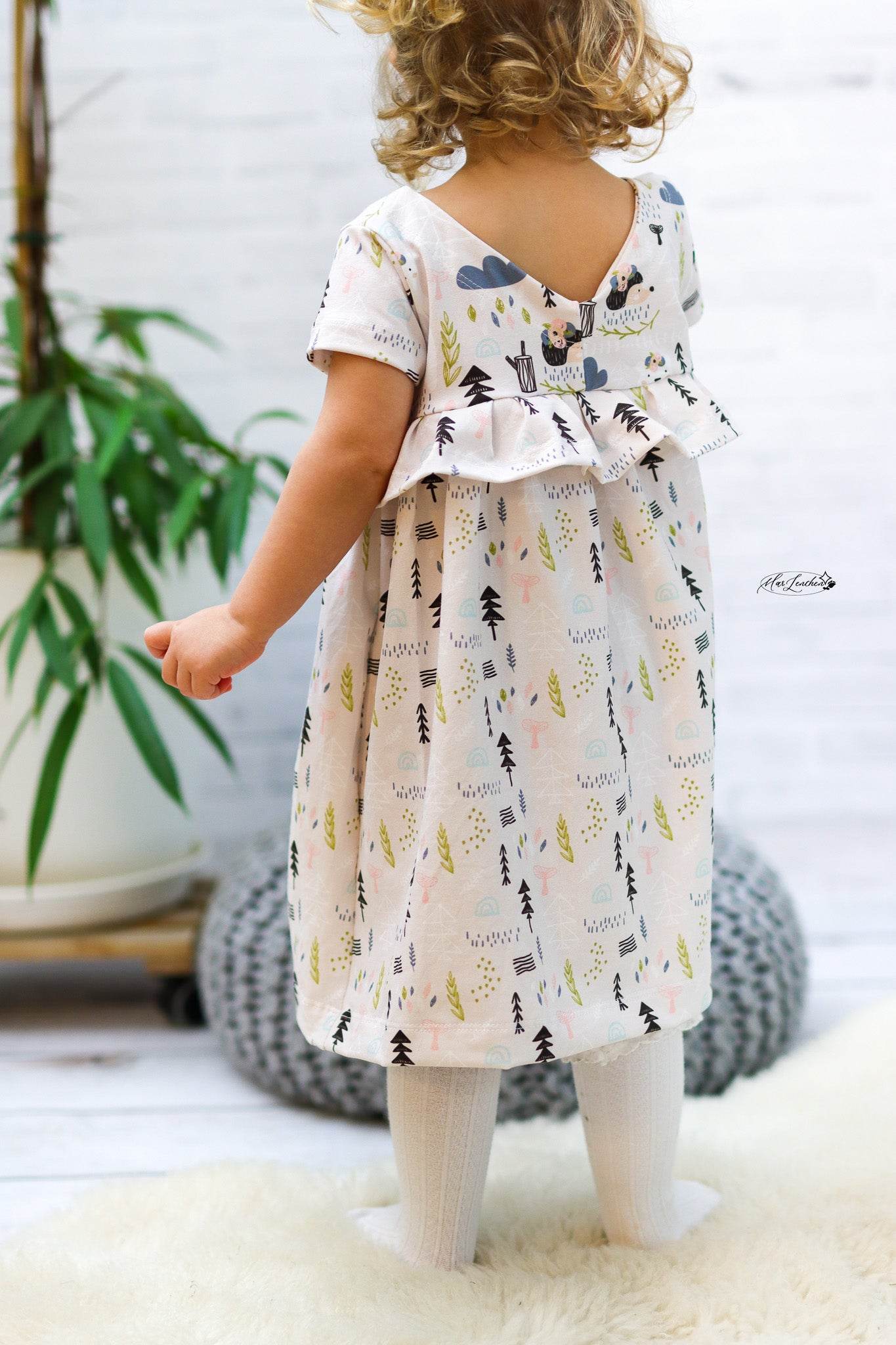 Schnittmuster Rüschenkleid Wini Mini Gr. 68-110 - Sewando