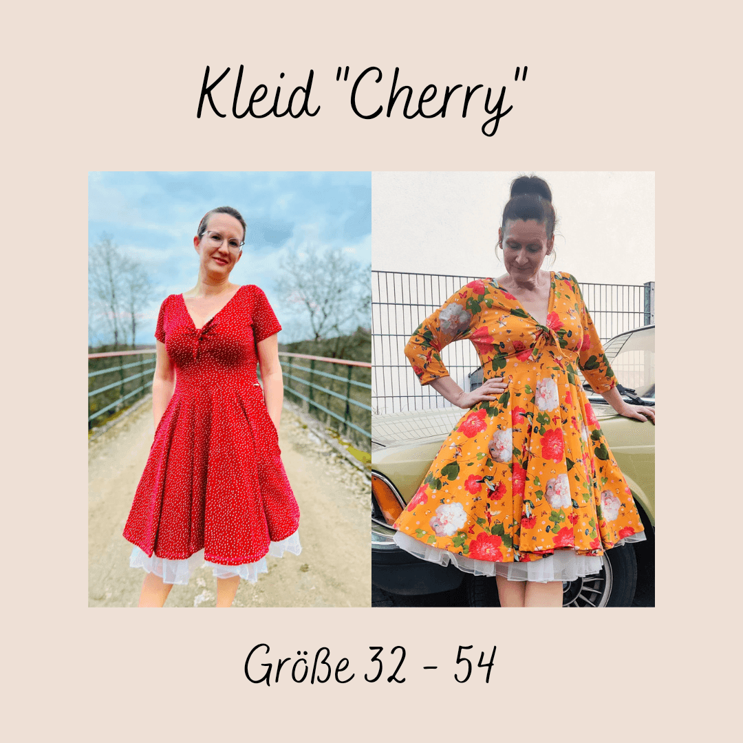 Schnittmuster Kleid Cherry Größe 32 – 54 - Sewando