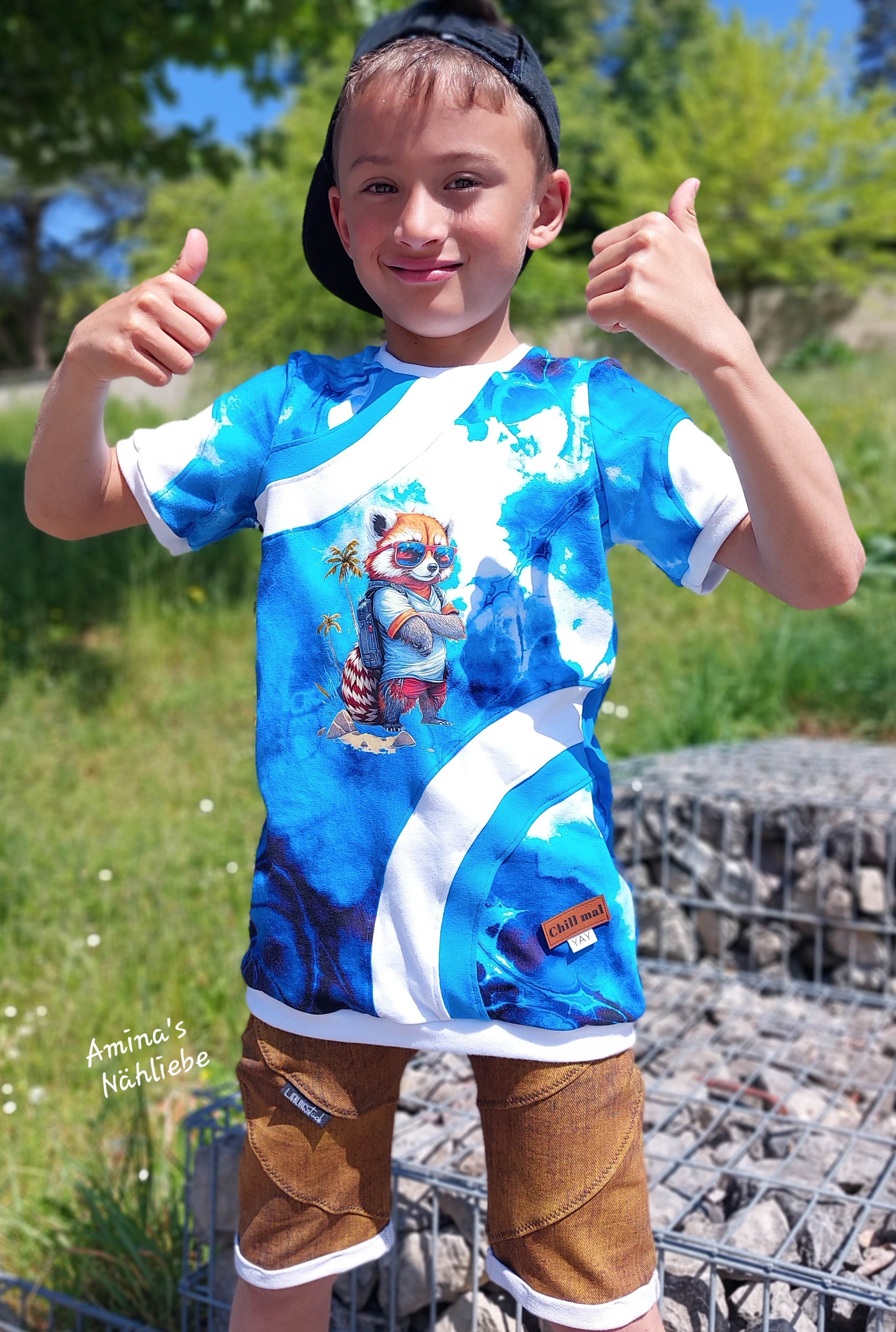 Schnittmuster *Big Wave Shirt* #T-Shirt Gr. 74-152 - Sewando