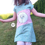 Schnittmuster Main EasilyDress - Restekleidchen, überschnittene Ärmel - Gr. 80-164 - Sewando