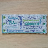 5x Stickdatei "Fadensammler" ITH Dosenmanschette
