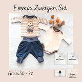 Schnittmuster Emmas Zergenset Größe 50 – 92 - Sewando