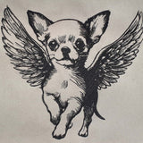 Stickdatei Chihuahua Engel "Dina" - realistisch - FÜR HELLE STOFFE