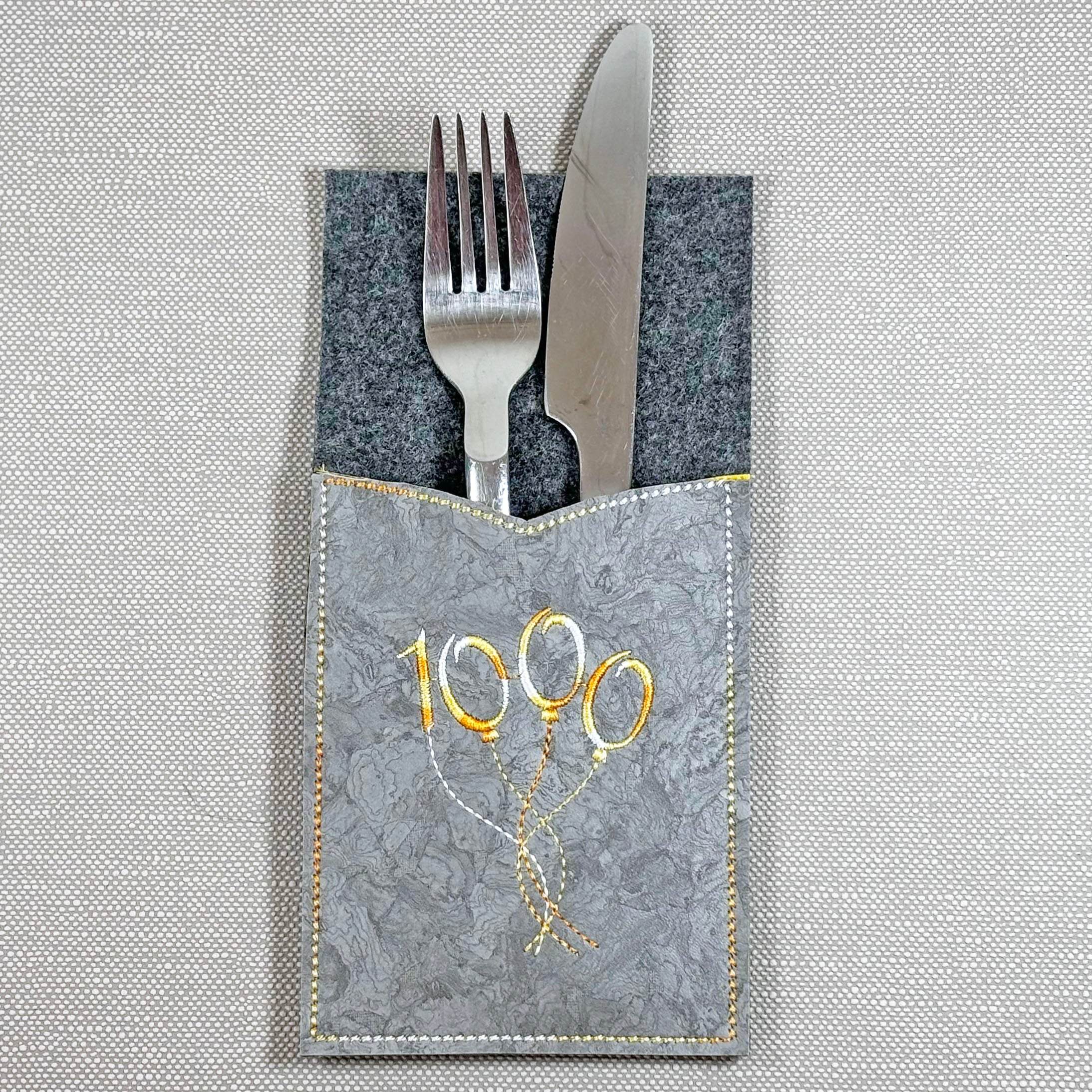20x Stickdatei Ballonzahlen Satinstick - Sewando