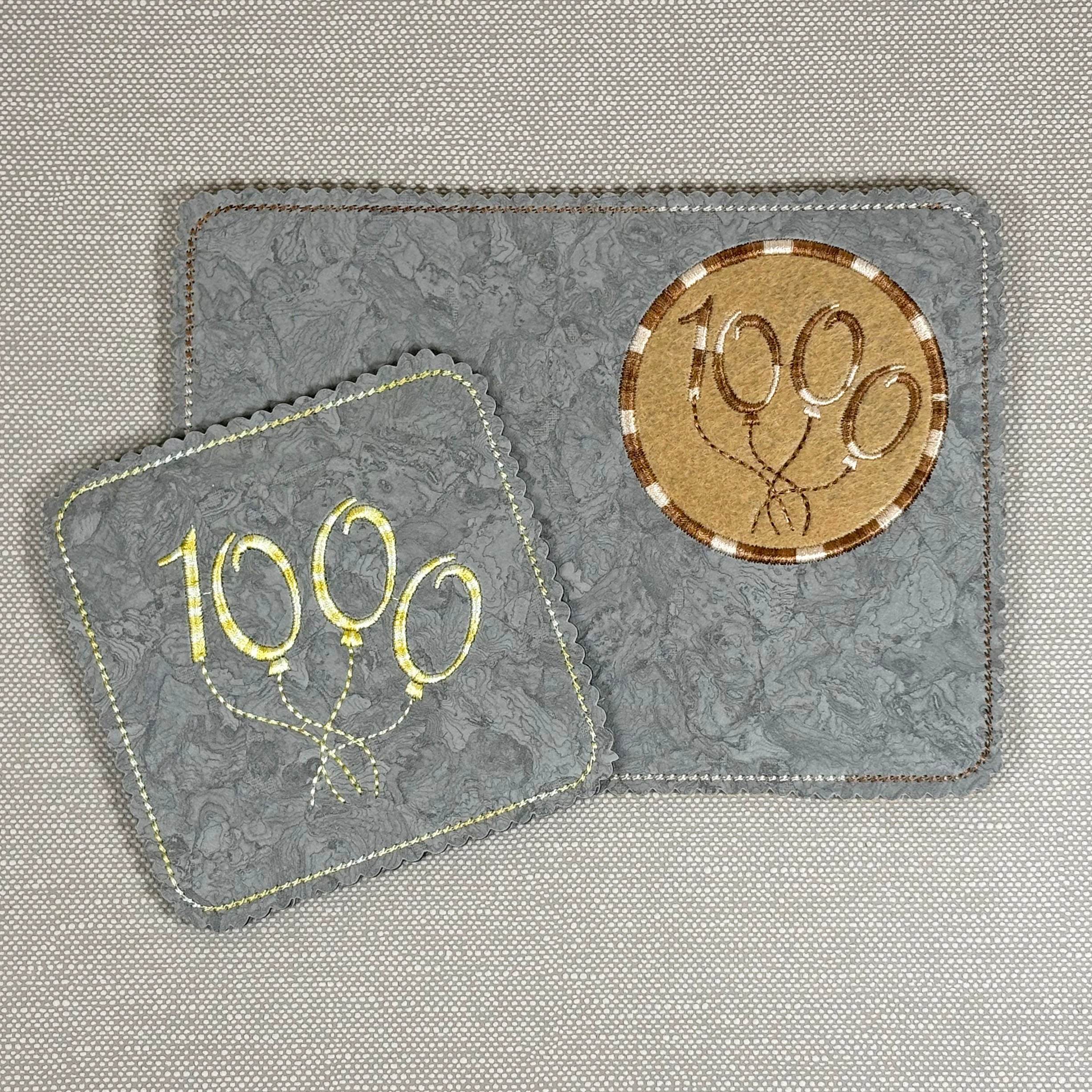20x Stickdatei Ballonzahlen Satinstick - Sewando